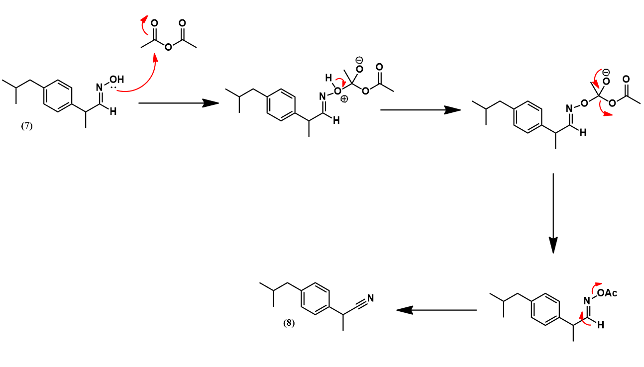 Aldoxime dehydration to nitrile mechanism