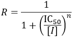 IC50 dose response equation