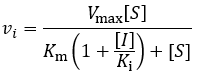 Competitive inhibition initial velocity equation