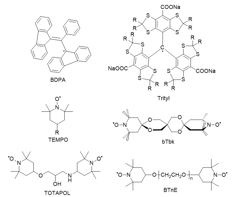DNP poliarization agent chemical structures