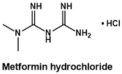 Metformin HCl chemical structure