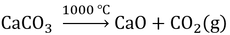 calcium carbonate heat decomposition to calcium oxide