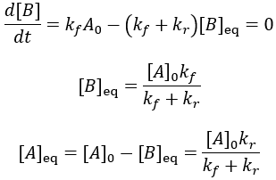 First order reversible equilibrium conditions